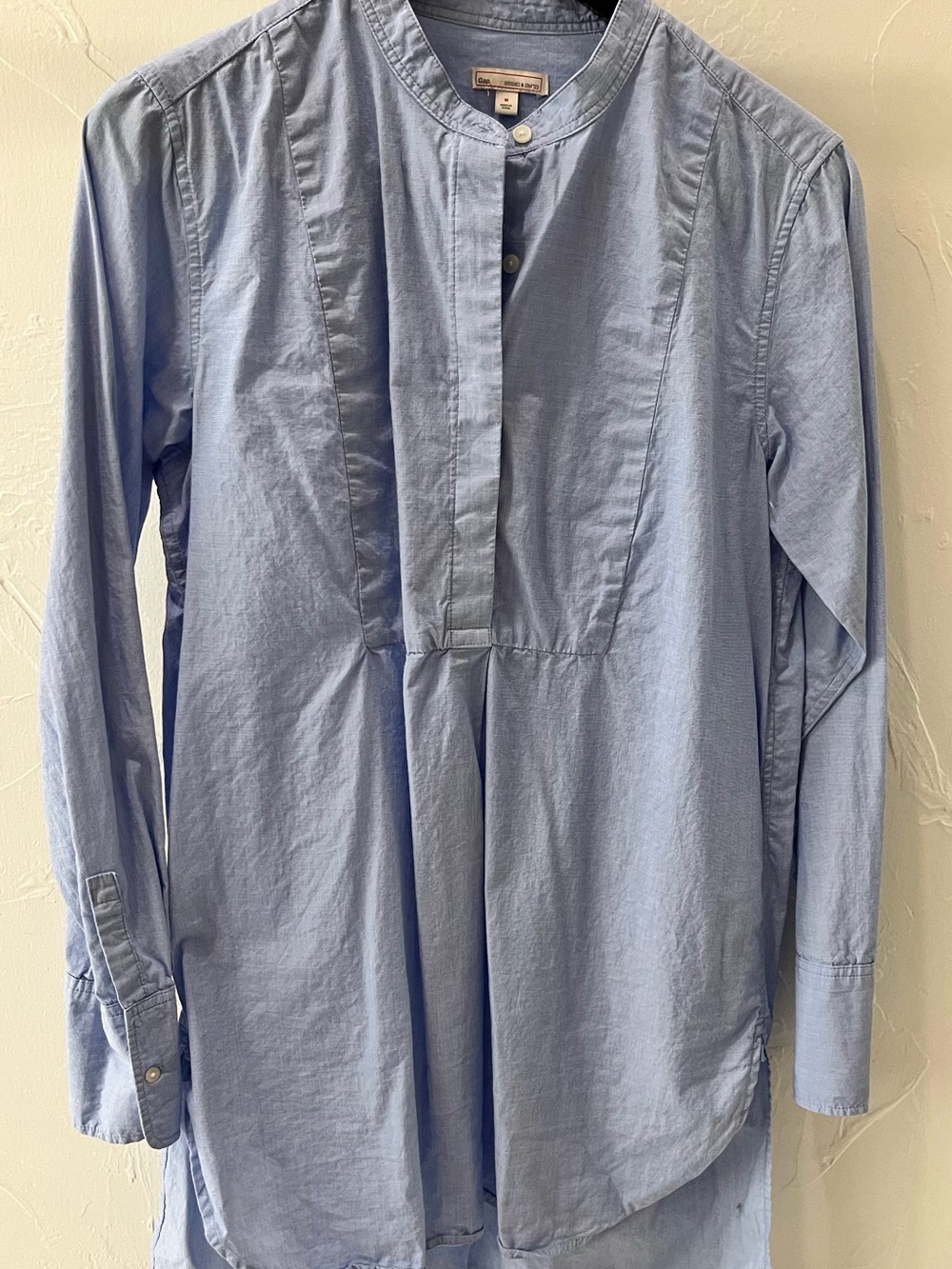 GAP Light Blue Mandarin Collar Women’s Shirt